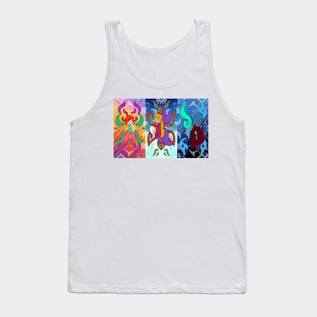 3 Faeries Tank Top by SoraLorr